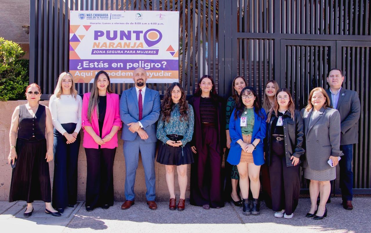 Instala ICHMujeres “Punto Naranja” en Comisión Estatal de Derechos Humanos